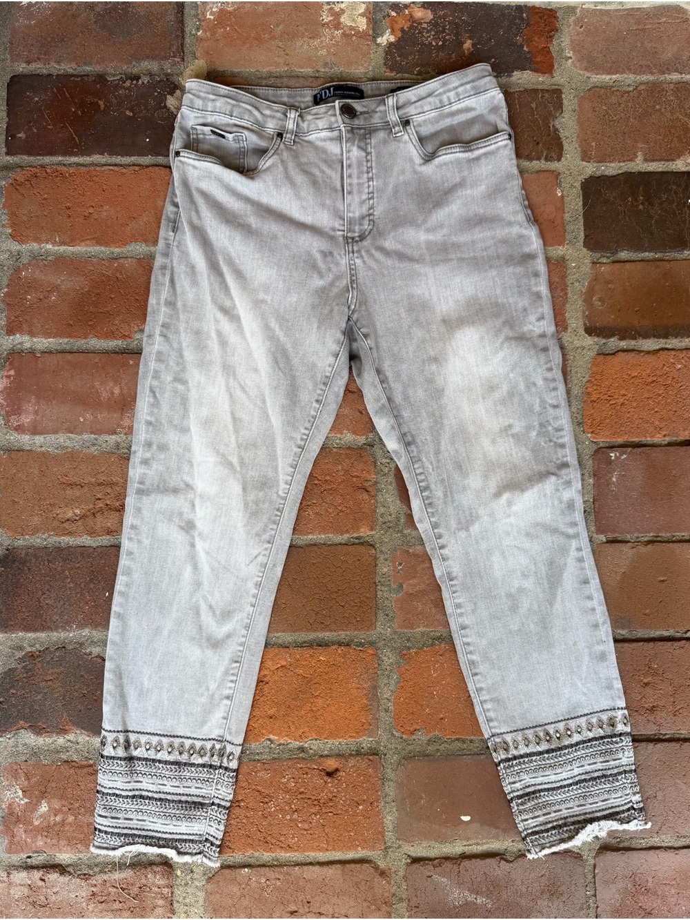 FDJ French Dressing Jeans light gray Olivia jeans